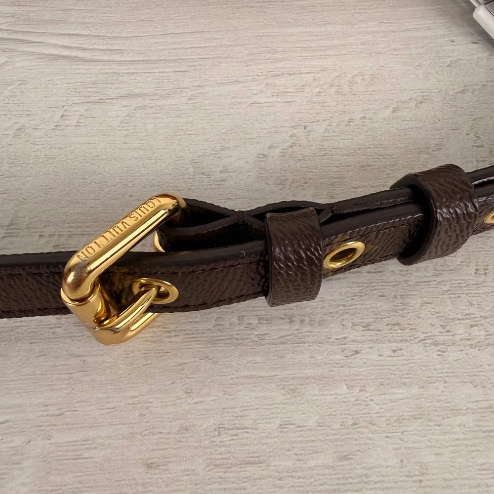 Louis Vuitton Pochette Metis Brown Monogram Canvas Crossbody Satchel Classic